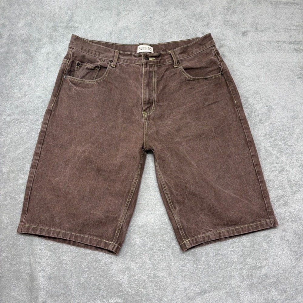 Vintage Beyond The Limit Shorts Mens 42 Brown Baggy Loose Y2K Skater Denim
